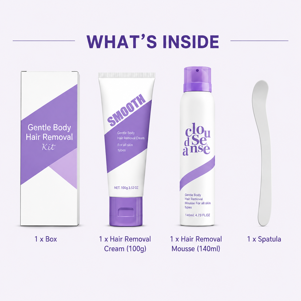 ELVRÉ™ – PAINLESS HAIR REMOVAL KIT