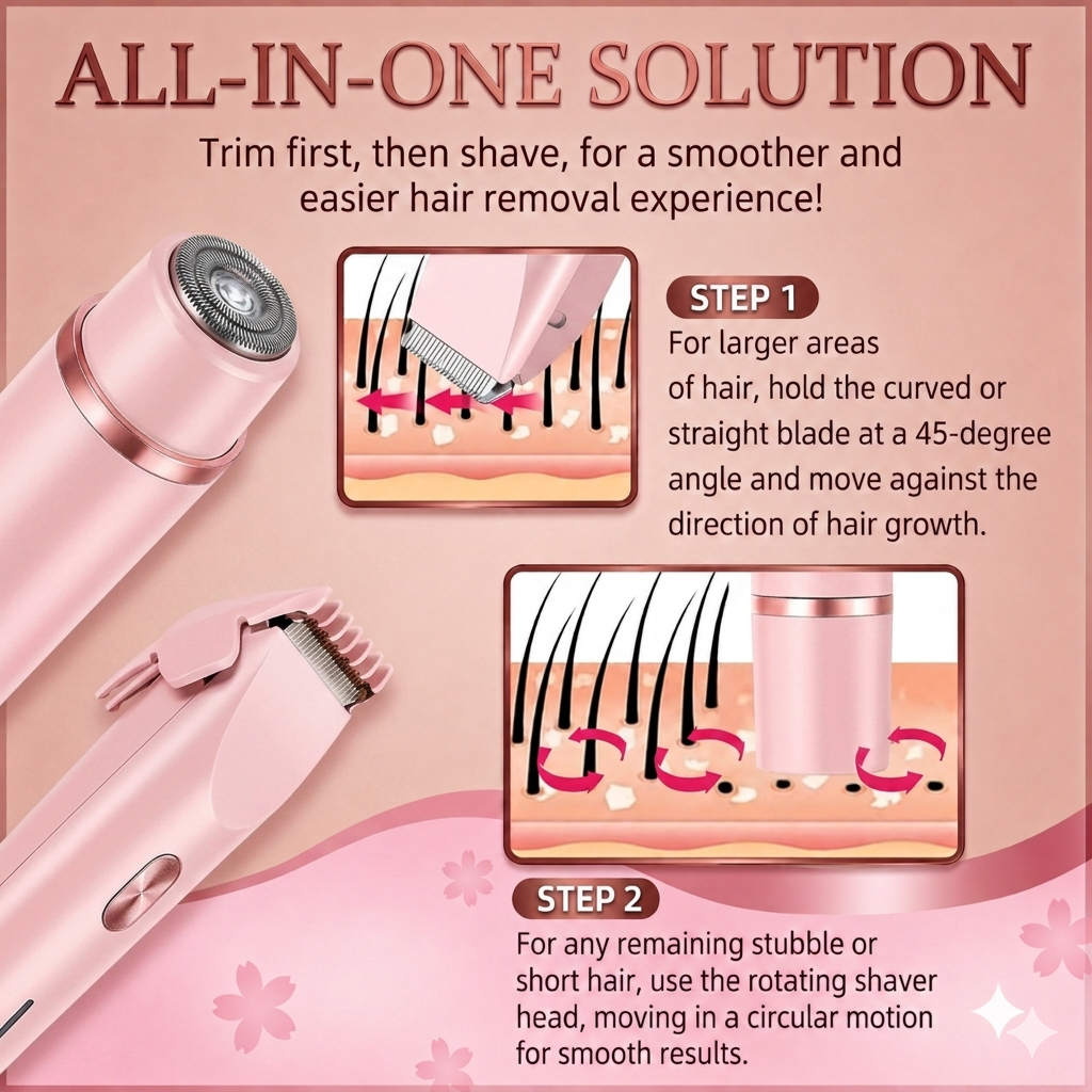 ELVRÉ™ – 2-IN-1 BODY HAIR TRIMMER
